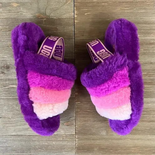 UGG  Fluff Yeah Striped Slides