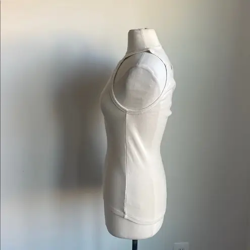 Imogene and Willie Racerback Tank Womens Sz LG Cream Heavyweight Cotton