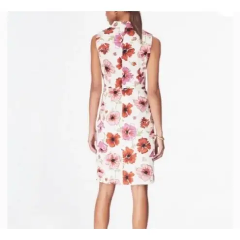 Brooks Brothers Size 10 Sleeveless Sheath Dress Multicolor Floral Print Women's