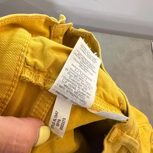 J. Crew Mercantile Mustard Yellow Cotton Mid