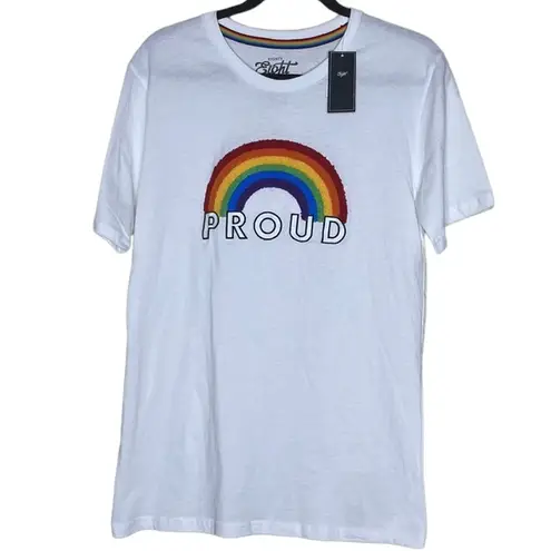 Eighty Eight Brand T-shirt, Proud, Embroidered Rainbow Tee, LGBTQ