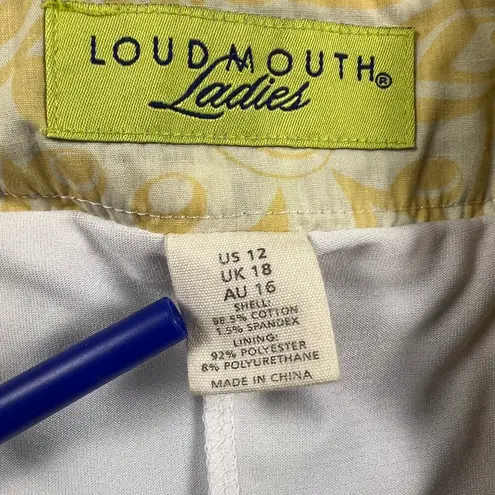 Loudmouth Ladies Blue/Green Plaid Golf Skort Stretch Shorts Size 12 Blue