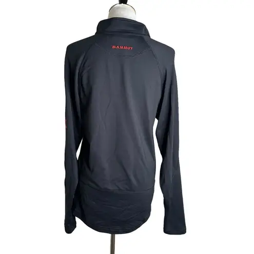 Mammut Black‎ 1/4 Zip Fleece Pullover Top Long Sleeve Athletic Outdoor Hiking L Red Size L