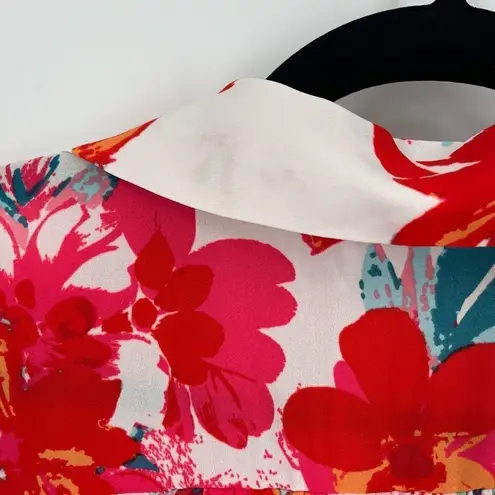 NWT Emily Wonder Women's Floral Short Sleeve Top Blouse Multi