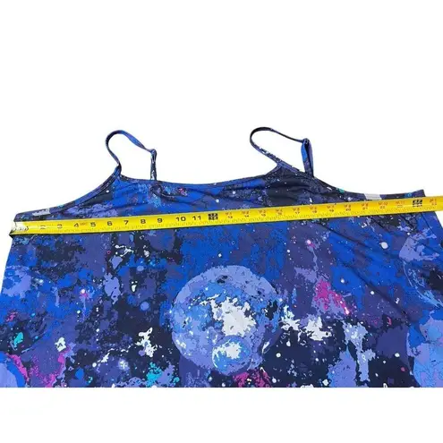 Fashion Bug Blue Purple Spaghetti Strap Galaxy Astronomy Top 3x