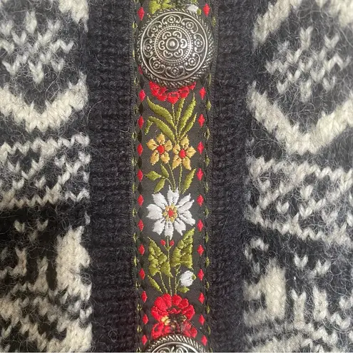 Vintage Alps Snowflake Pattern Cardigan Sweater Sz M Size M