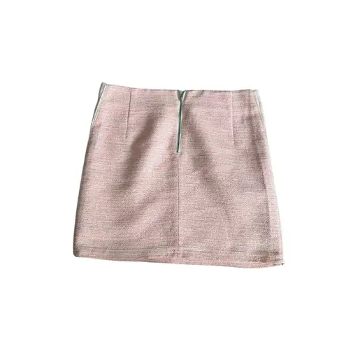 Wilfred Pink White Patterned Pinstriped Mini Skirt Size 6