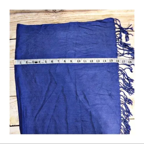 Royal Blue Soft Solid Plain Scarf