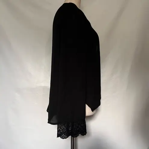 Jealous Tomato Wrap Lace Trimmed Womens Top Size XS Whimsigoth Romantic Fairy