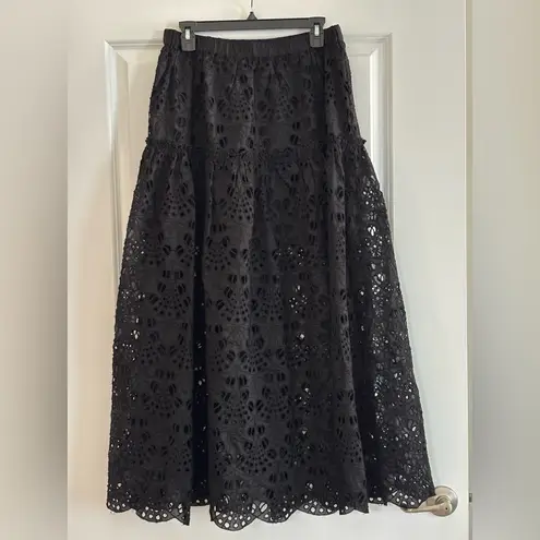 All Saints Black Rosie Maxi Skirt