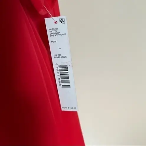 Preston & York  Red Royal Hues Nova Shift Dress Size 10