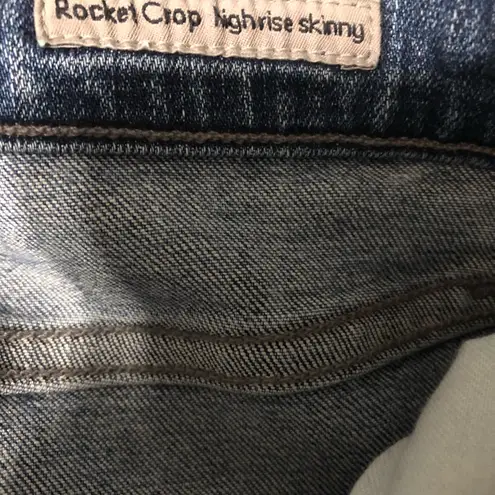 Citizens of Humanity C of H  rocket crop high‎ rise skinny jeans distressed sz 27 - Image 4