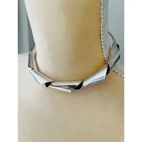8 Other Reasons Twisted Collar Necklace, Silver, Rustic Style, NWT