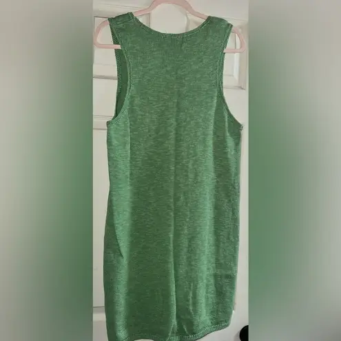 Free People New  Beach Nina Sweater Mini Dress In Cool Moss