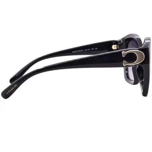 Coach EUC  HC 8421U 50023C Black Plastic Sunglasses Grey Gradient Lens