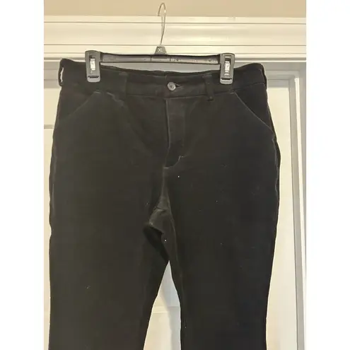 Duluth Trading Co Corduroy High Rise Skinny Ankle Pant Womens 14 Black