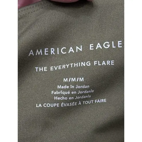 American Eagle  The Everything High-Waisted Green Flare Legging‎ Medium NWT
