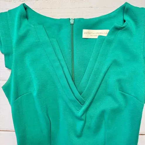 Dorothy Perkins - Women’s Teal Green Fitted Dress - Size 6 (34 Euro)