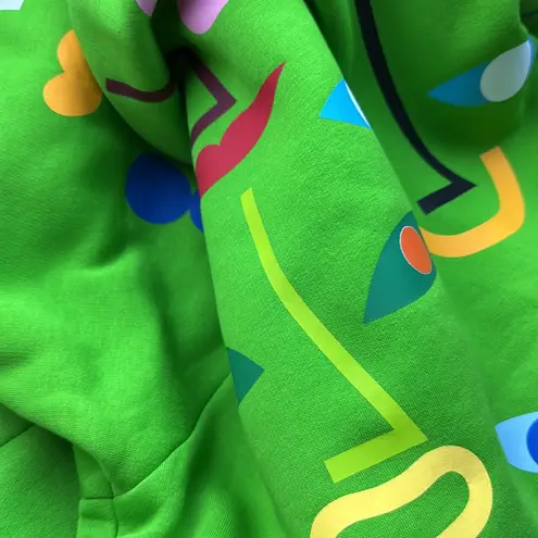 NWOT RCR KHOMENKO Colorful Graphic crewneck sweatshirt size L Ukraine concept Green Size L