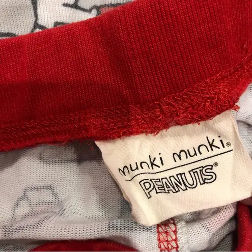 Munki Munki  Peanuts Snoopy Christmas Pajama Pants Leggings Grey medium