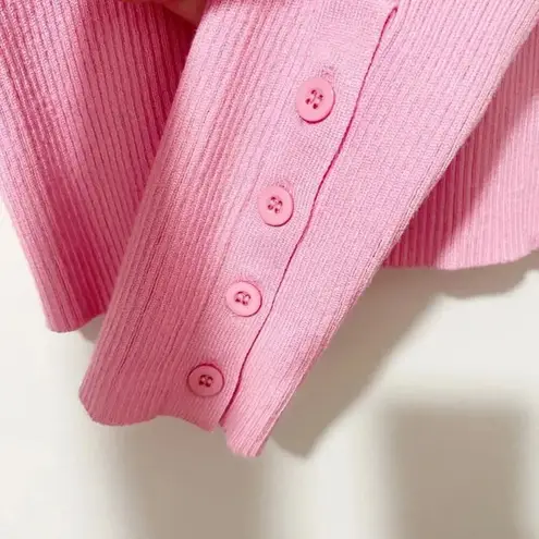 LINE Hadley Turtleneck Sweater in Barbie Pink Small