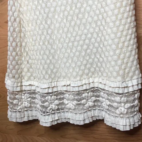 Sophie Max XL Jr. Long Sleeves Ivory Lace dress