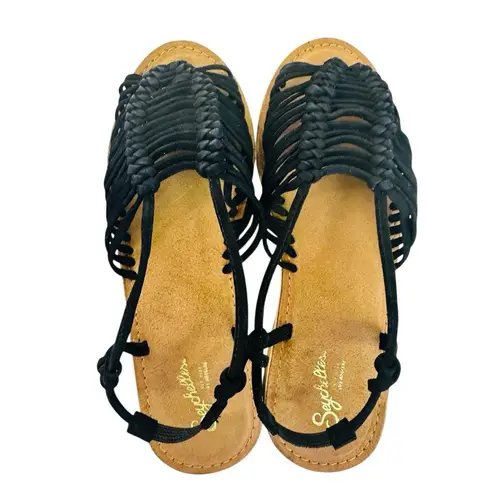 Seychelles Women's Beach Is Better Black Suede Size 9 Women Strappy Leather NWB