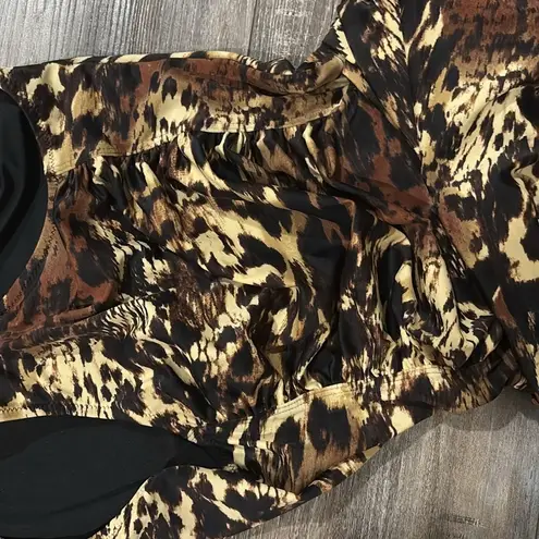 Soma  Leopard Print One Piece Slimming Swimsuit Size 12