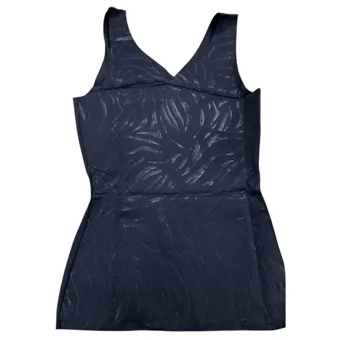 New Ruby Ribbon Gilded Tiger V Neck Tank Black Smoothing Shapewear Size 32 - Image 4