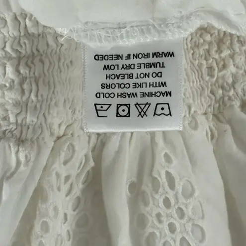 Michael Stars Dress SZ Extra Small New Alessandra Mini Eyelet White Cotton NWOT