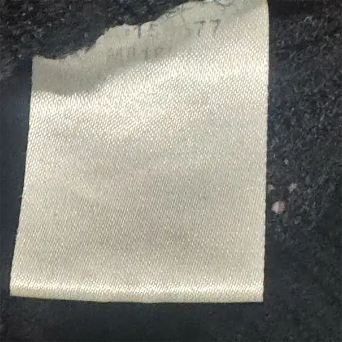 Miracle USA Black Ribbed Square Neck Puff Sleeve Tie Back Knit Sweater Top S/M