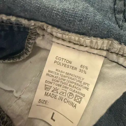 🌼 Vintage Style Denim Overalls with Hand