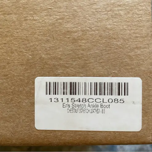 Reformation  Enis Stretch Leather Ankle Boot 8.5 in Chestnut Brown