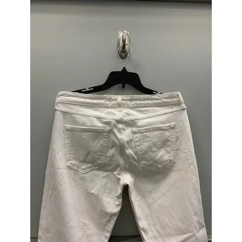 AMO Twist Sea Salt Jeans Slim Fit Cut Ankle Length 4 Pockets White Size 28