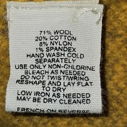 Moth Anthropologie Womens Mustard Yellow Sweater Pencil‎ Skirt Medium