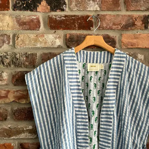 Anthropologie Maeve  Seersucker Vest Cover Up, One Size