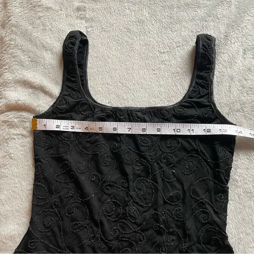 Alexia Admor Vintage 90s Beaded A-Line Fit and Flare Mini LBD Medium