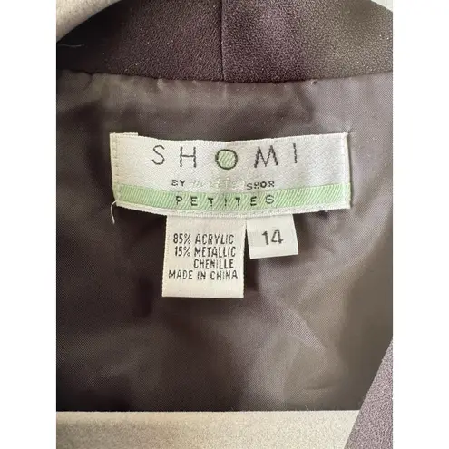 NWT Shomi Petites Houndstooth Black White Blazer Size 14