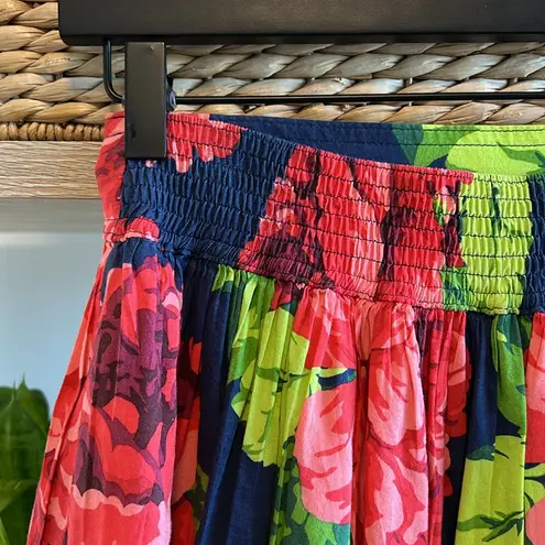 Abercrombie & Fitch  Rose Floral Watercolor Mini Flutter Skirt w/Pockets, S