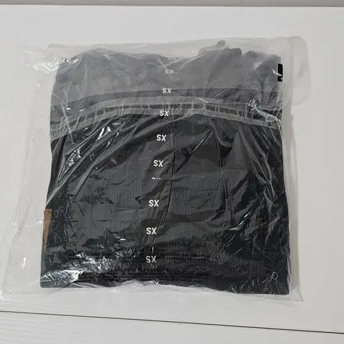 PINK - Victoria's Secret VS/Pink Thermal Long-Sleep Shirt & Leggings Pajama Set - Pure Black - W/Size XS