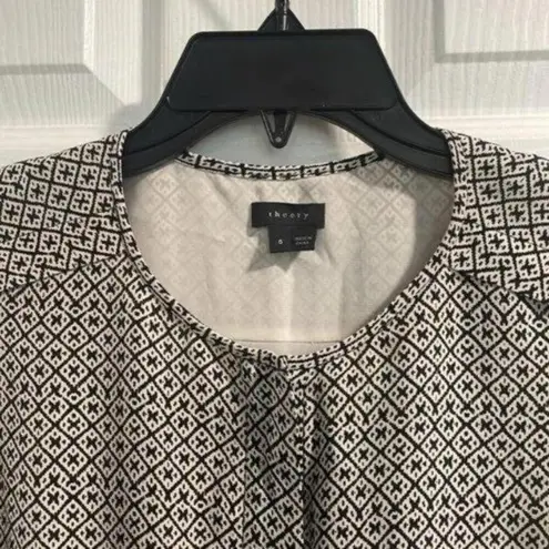 Theory  Diamond Abstract Printed Sleeveless Shift Dress Business Career work