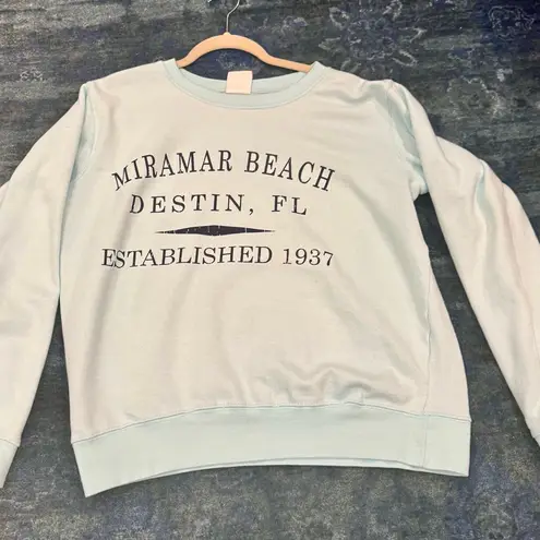 Pacific&Co Pacific & . Miramar Destin FL Crewneck Sweatshirt Women Small Coastal Pullover