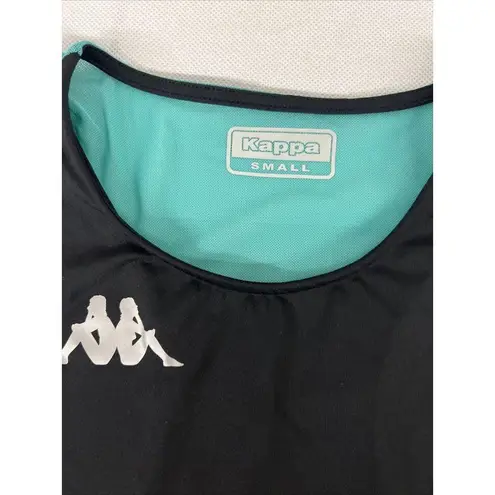 Kappa NEW S Small Open back Kombat System Athletic Tank Top Black/Green/White
