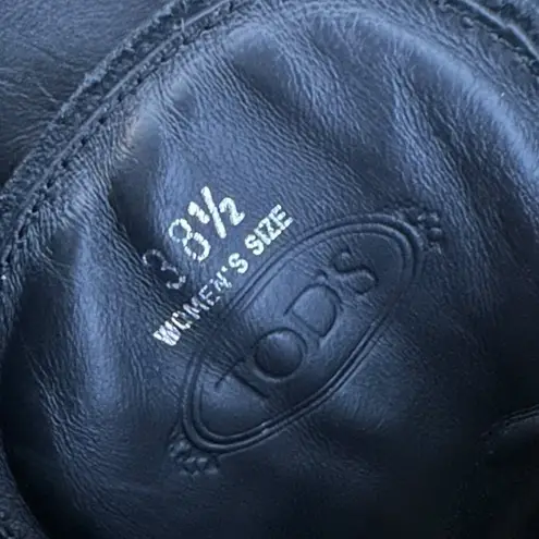 Tod's Tod’s Women’s Glossy Patent Combat Boots Leather Size 38.5 8.5 Black