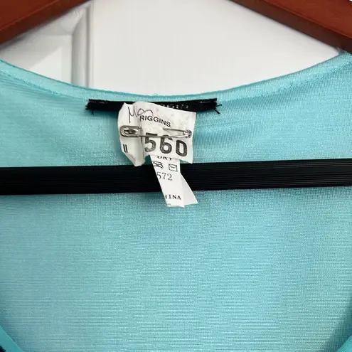 Super Cute Embroidered Dress with Ruffle Bottom Excellent Condition Green