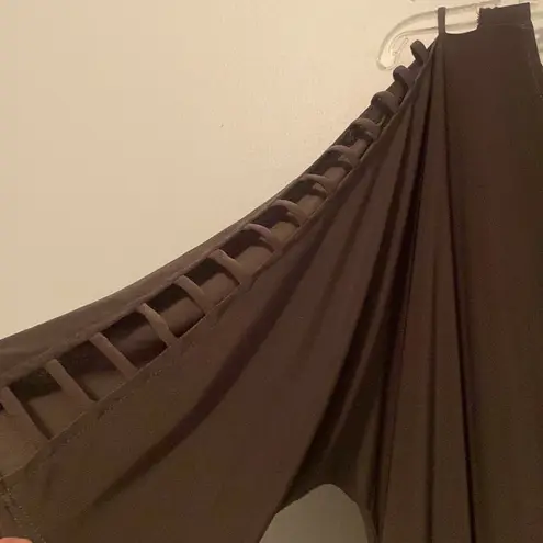 PerSeption Concept Olive (Dark) Green with Cut Sleeves and Tie Bottom