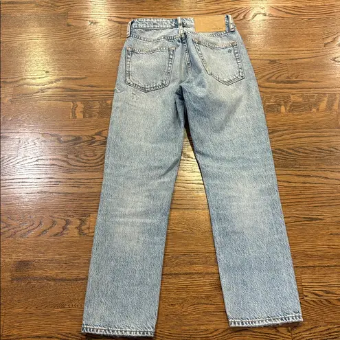 Rag and Bone  Maya High-Rise Ankle Slim Light Blue Denim Jeans, 23 - Image 2