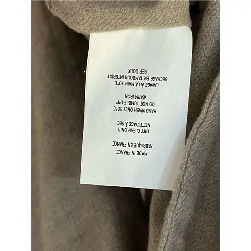 Casey Casey Cashmere Virgin Wool Beige Nehru collar Button Front Jacket M Tan Size M