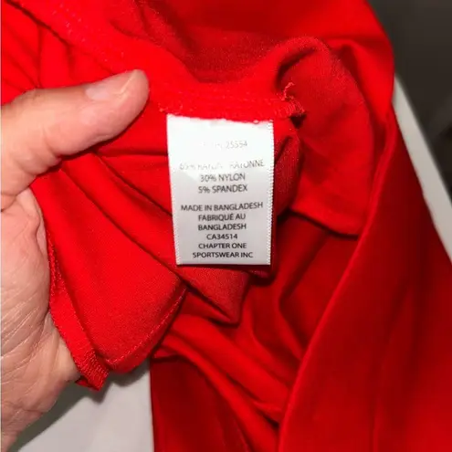 Jules & Leopold Red Pants with Button Accents Women’s Large