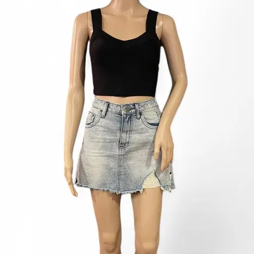 One X One Teaspoon One by One Teaspoon Mini Skirt High Waist Fitted Short Length Size 26 Boho Y2K
